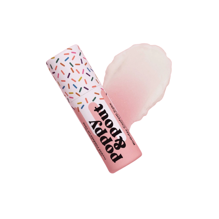 Poppy & Pout: Lip Balm, Birthday Confetti Cake, Pink