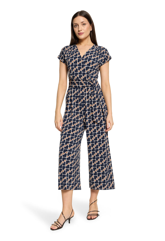Printed Wrap Jumpsuit