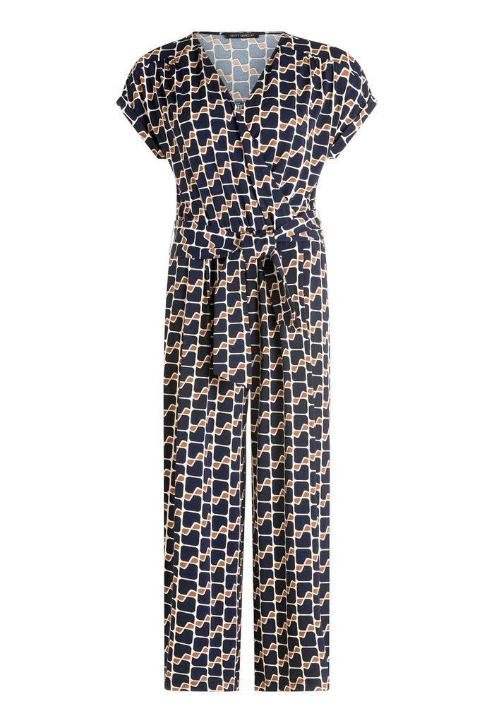 Printed Wrap Jumpsuit