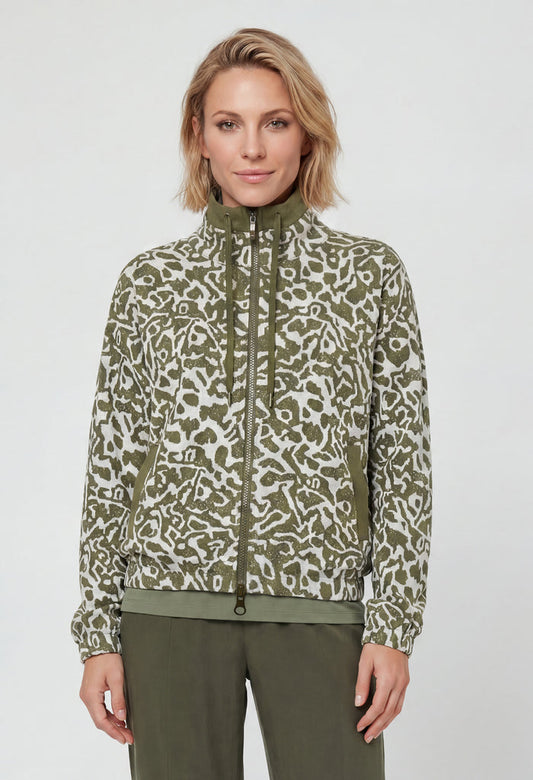 Printed Zip-Up Jacket