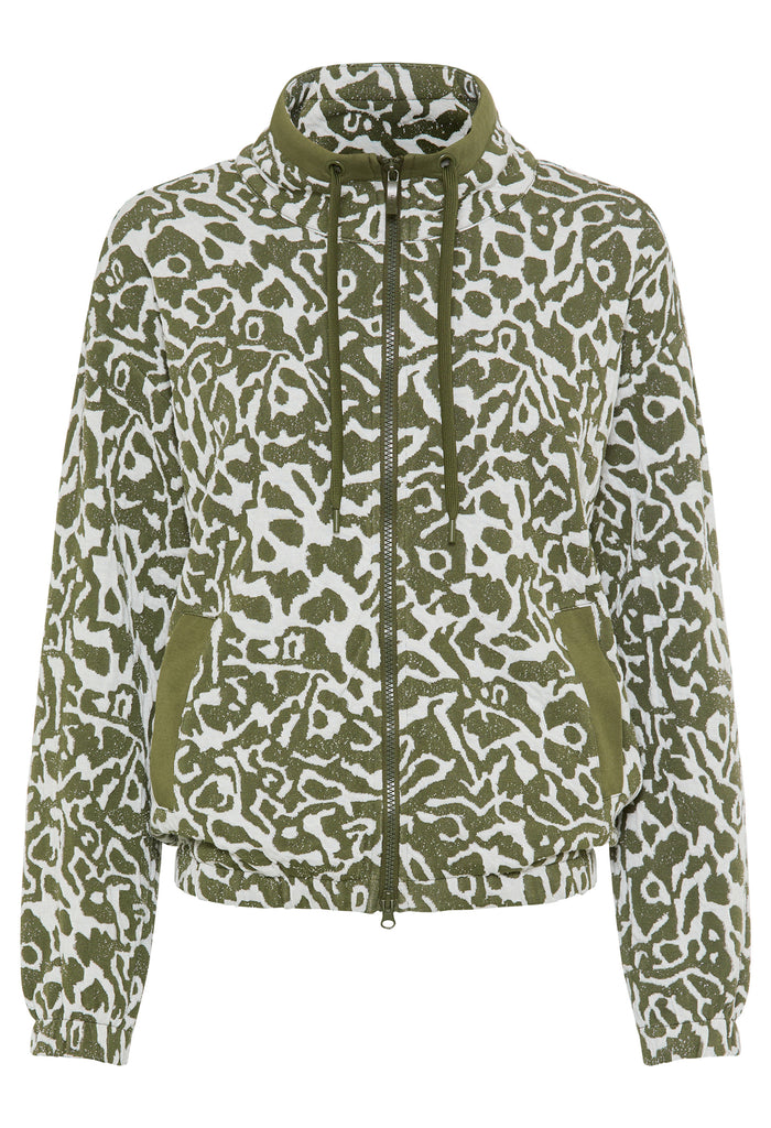 Printed Zip-Up Jacket