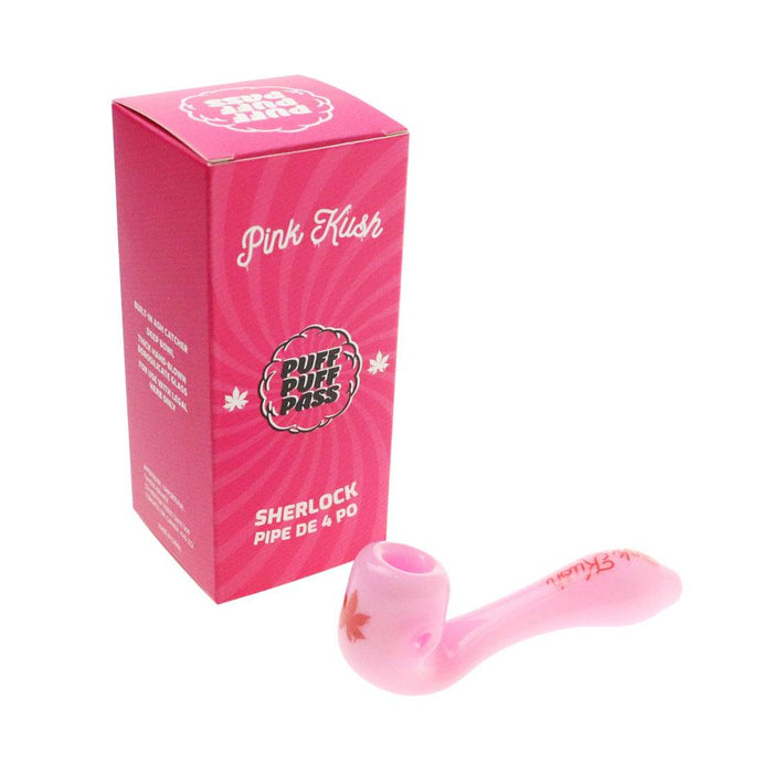 Puff Puff Pass Sherlock Pipe - Pink Kush