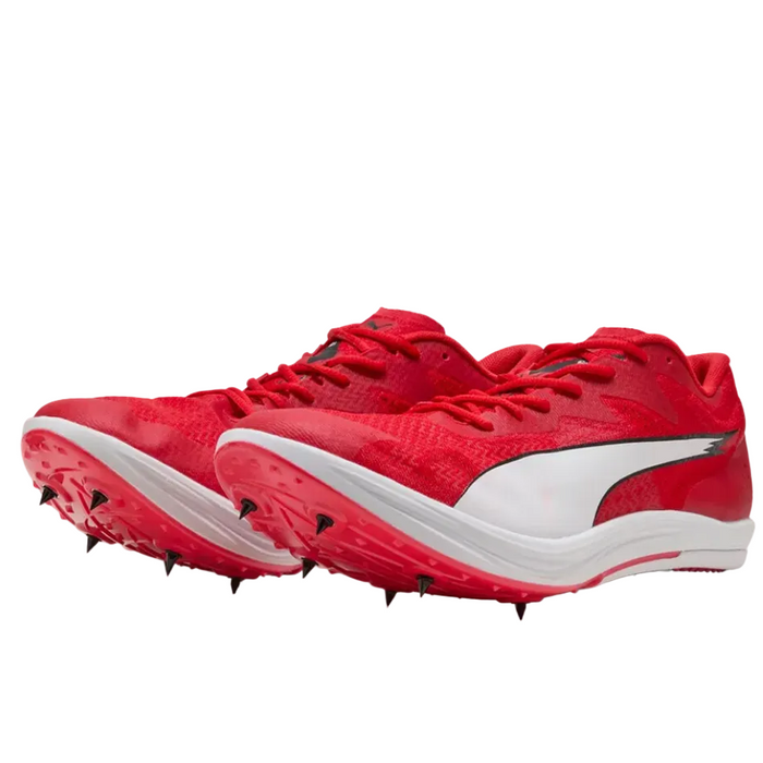 PUMA Unisex evoSPEED Long Distance Running Spikes in All Time Red/PUMA White/PUMA Black SS26
