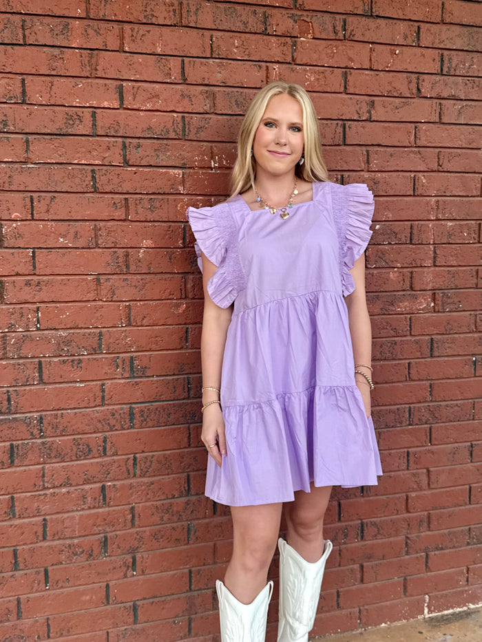 Purple Flowy Dress