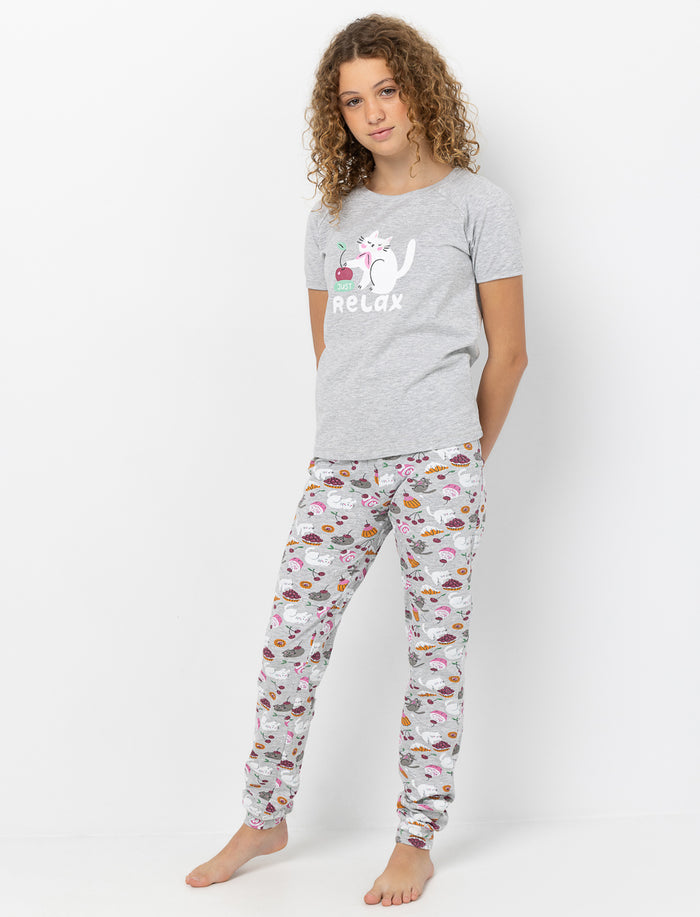 Pyjama 2 pièces imprimé