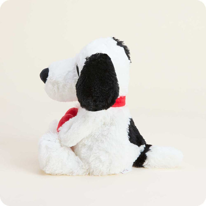 microwavable red heart snoopy warmies plush