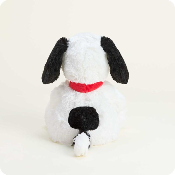 microwavable red heart snoopy warmies stuffed animal back detail
