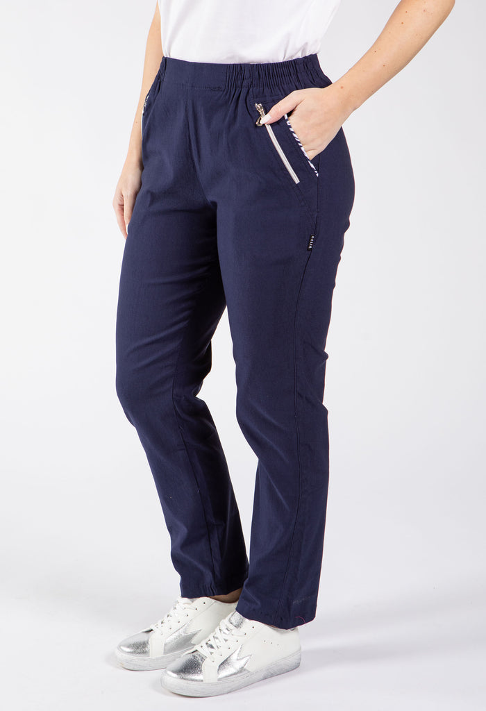 Relaxed Fit Pull On Trousers