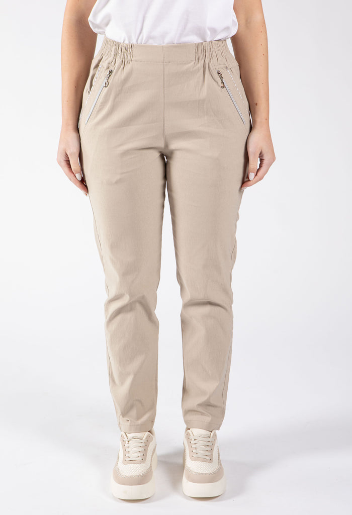 Relaxed Fit Pull On Trousers