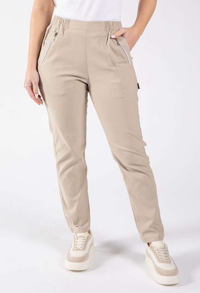Relaxed Fit Pull On Trousers