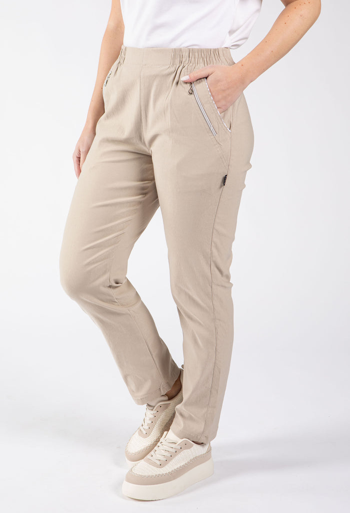 Relaxed Fit Pull On Trousers