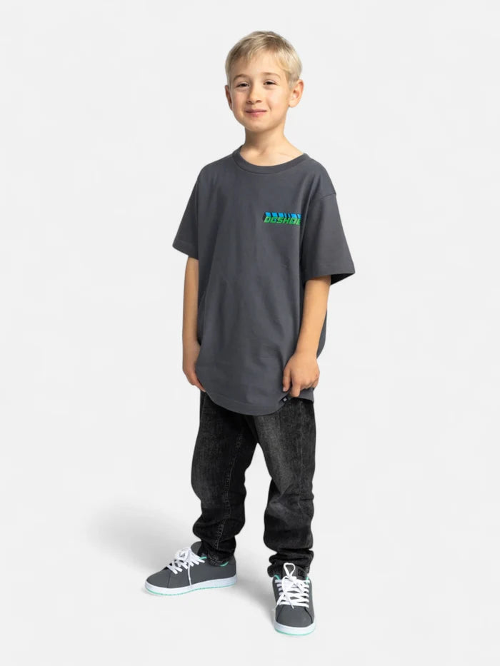 Remera DC Niño Pile Up Gris