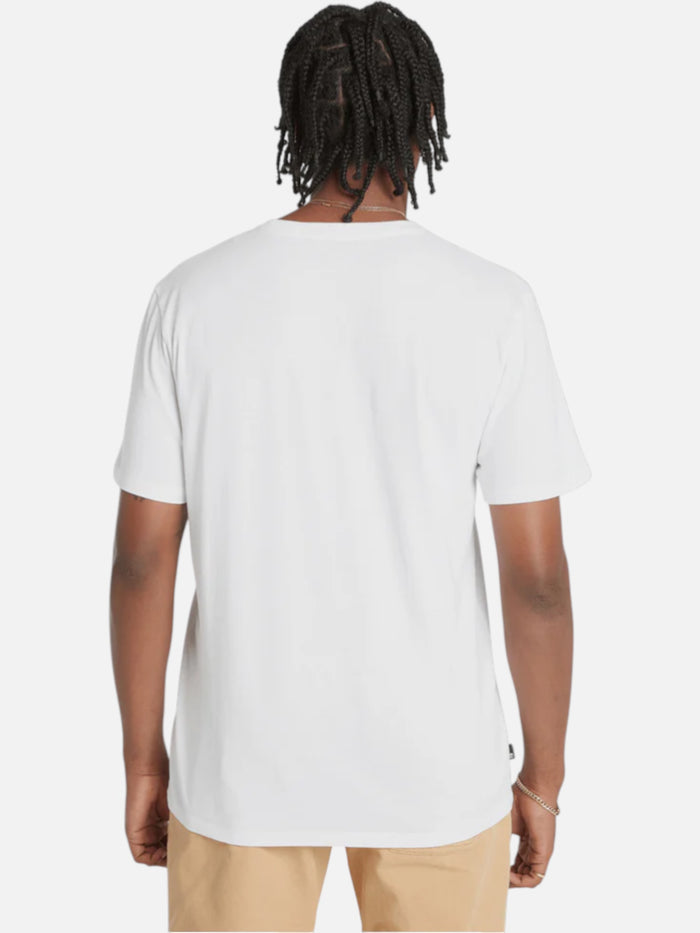 Remera Timberland Wordmark Camo Blanco