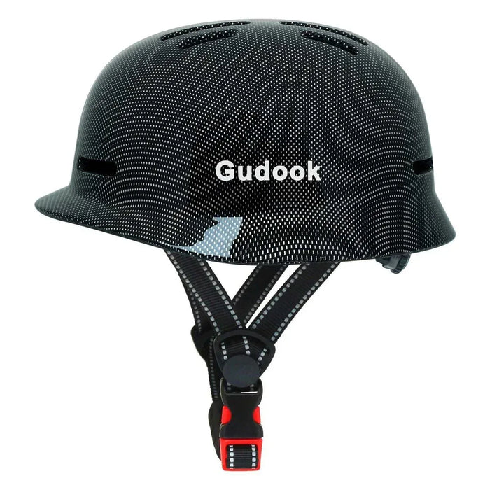 Retro City Commuter Bicycle Helmet for Adults - Unisex Matte & Carbon Fiber Design, L Size - Allen-Fitness