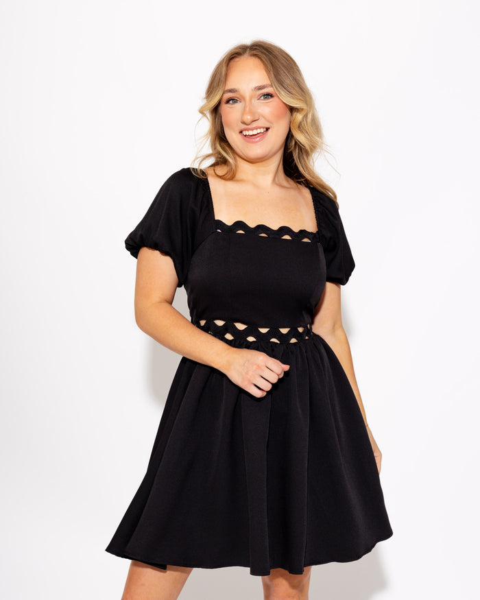 Ric Rac Trim Bow Tie Mini