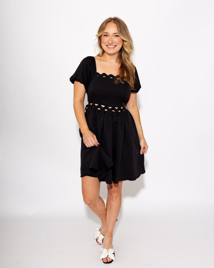 Ric Rac Trim Bow Tie Mini
