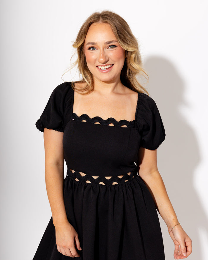 Ric Rac Trim Bow Tie Mini