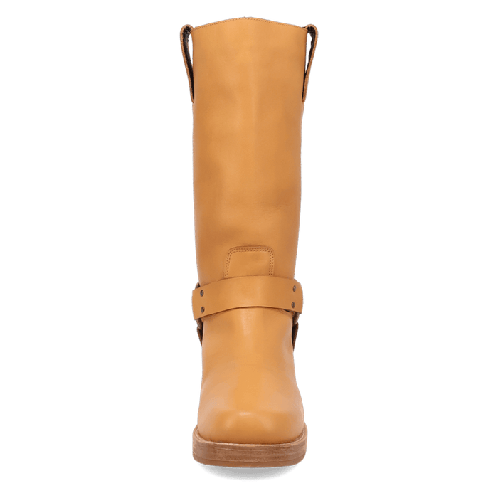 PRODUCT SHOT RIP LEATHER BOOT AT FRONT ANGLE
