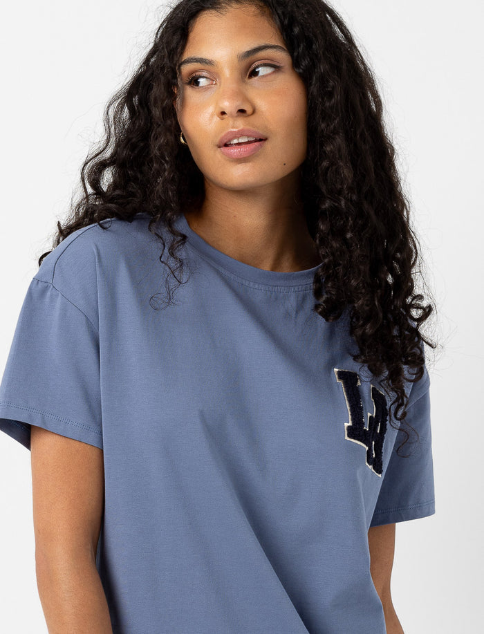 Robe t-shirt avec broderie LA