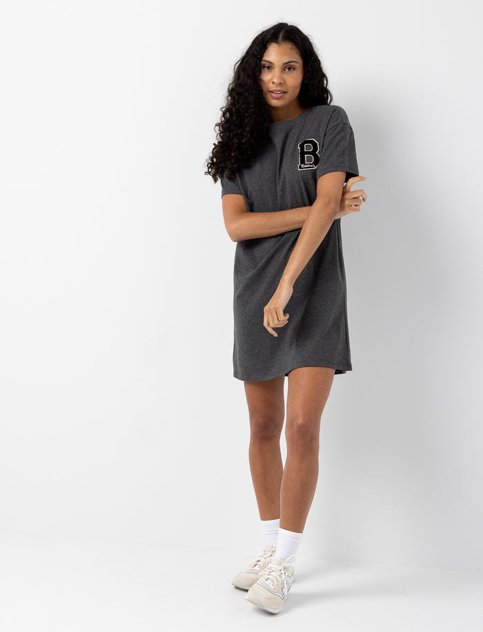 Robe t-shirt avec broderie LA