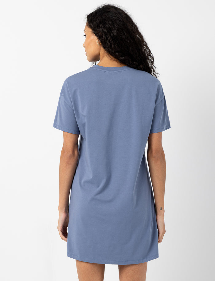 Robe t-shirt avec broderie LA