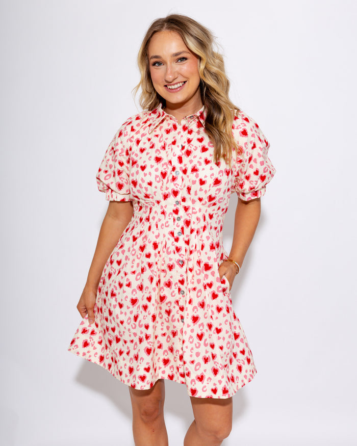 Romantic Heart Mini Dress