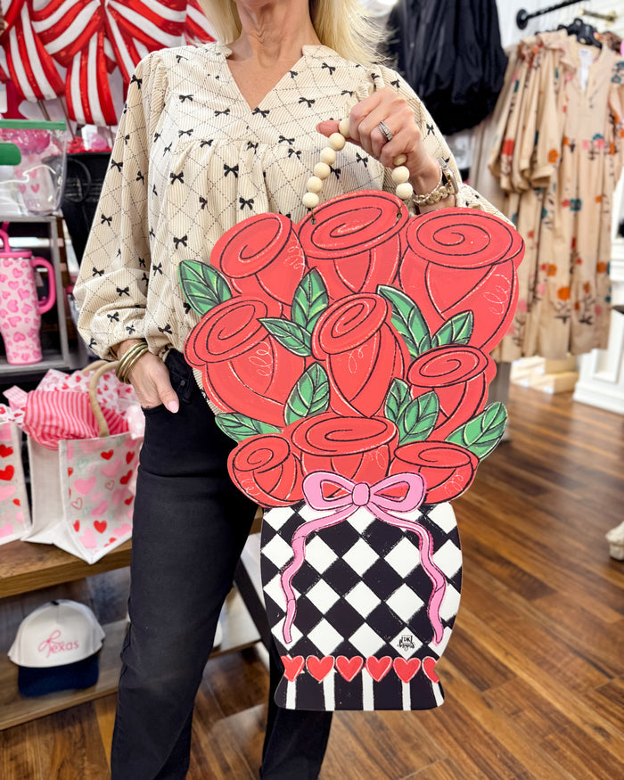 Rose Vase Door Hanger