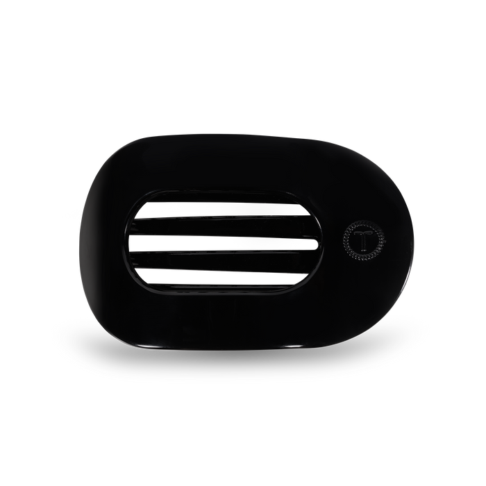 Round Flat Hair Clip | Med. | Jet Black