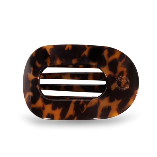 Round Flat Hair Clip | Medium | Tortoise