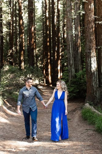 Royal Blue Chiffon Long Bridesmaid Dress 2020 with Slit