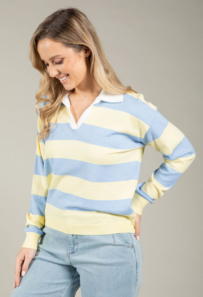Rugby Stripe Knit Top