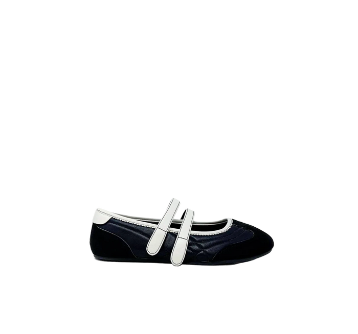 Salome "Sneakerina" Flat in Black