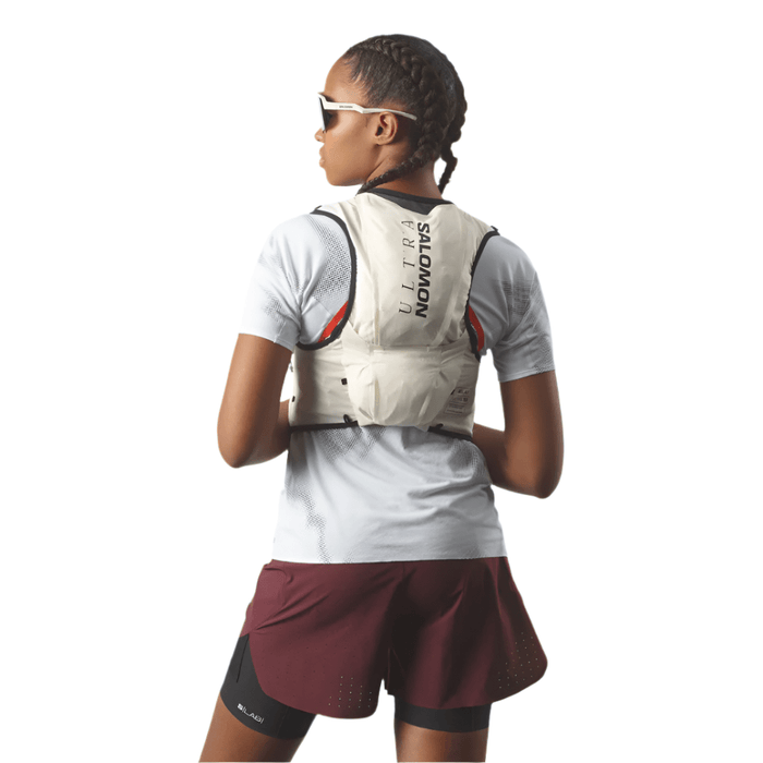 Salomon Accessories Salomon Unisex S/LAB Ultra 10 Running Vest in Vanilla Ice/Black - Up and Running