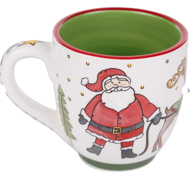 Santa Sleigh Scene Mug