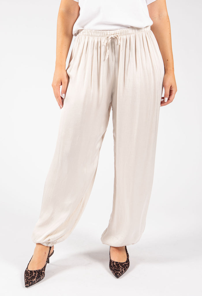 Satin Effect Balloon Trousers