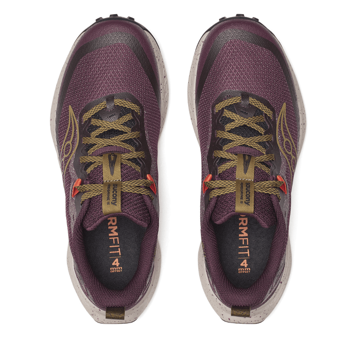 Saucony Shoes Saucony Women's Peregrine 15 Trail Running Shoes in Wine/Kodiak AW25 - Up and Running