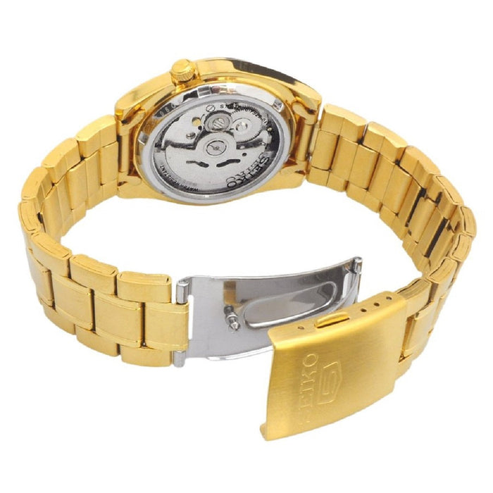 Seiko 5 SNKL58K1 Gold Stainless Automatic Watch Men-Watch Portal Philippines