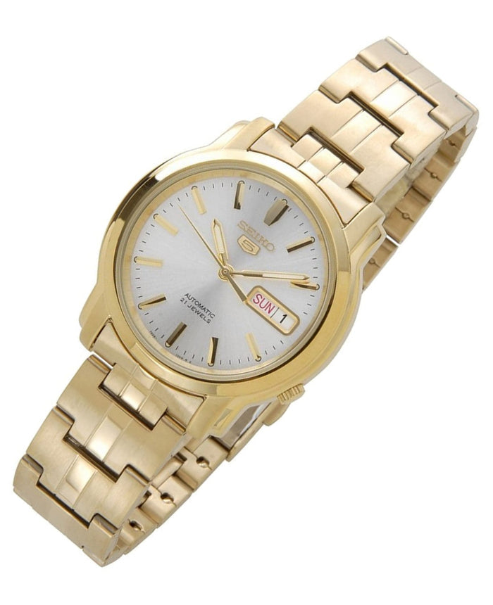 Seiko 5 Sports SNKK74K1 Gold Stainless Automatic Watch for Men-Watch Portal Philippines
