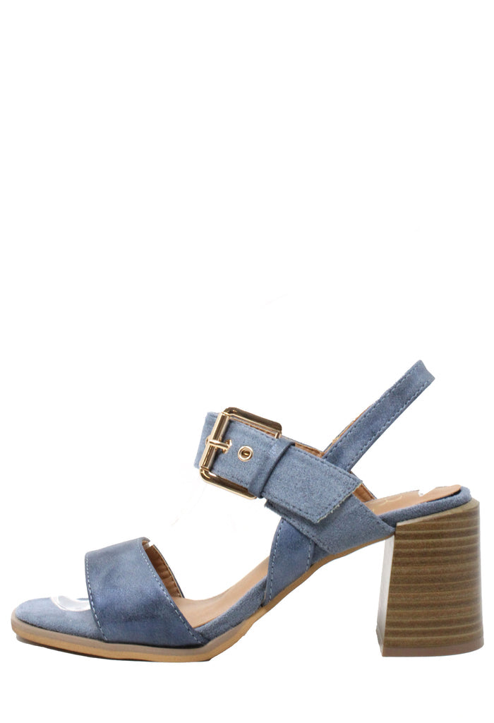 Shimmer Double Strap Heel