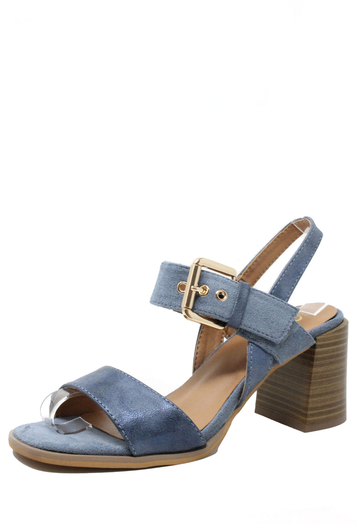 Shimmer Double Strap Heel