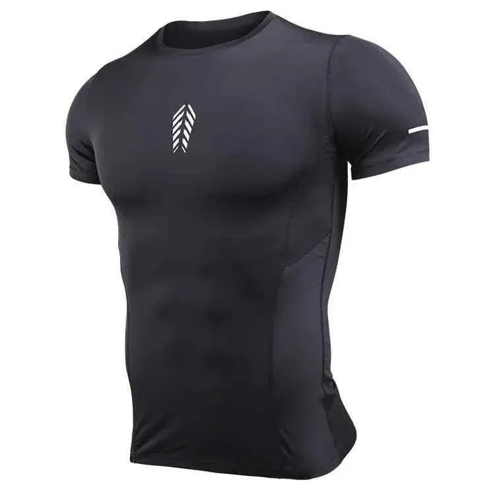Custom Short Sleeve Sports Tops Seamless Dry Fit Sports Men's Compression Gym Wear Men Gym Tights Gym Fitness Wear