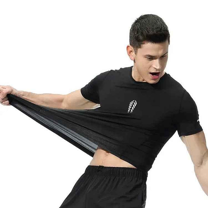 Custom Short Sleeve Sports Tops Seamless Dry Fit Sports Men's Compression Gym Wear Men Gym Tights Gym Fitness Wear