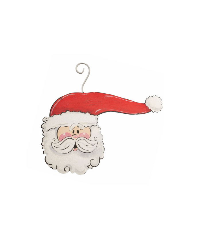 Side Hat Santa Ornament