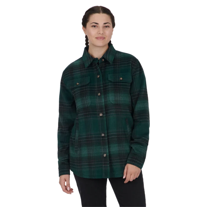 Ski-Doo Ladies Lifestyle Plaid Overshirt