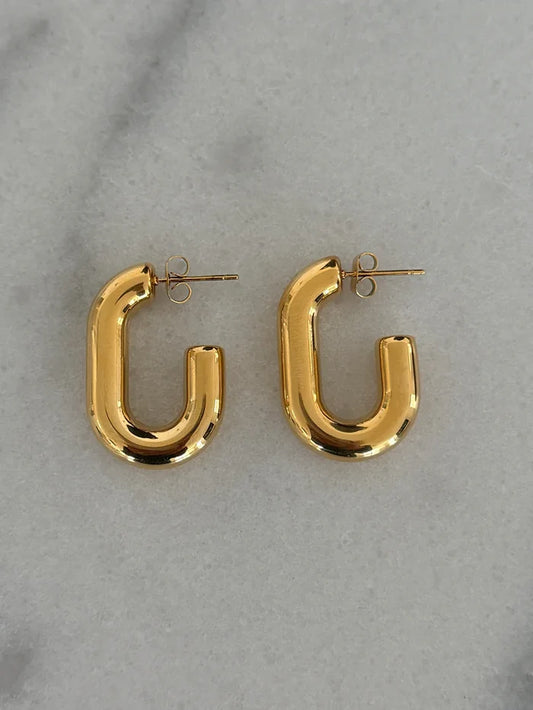 Small Oval Hoops