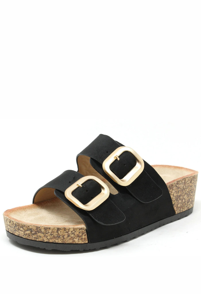 Soft Gold Buckle Sandal