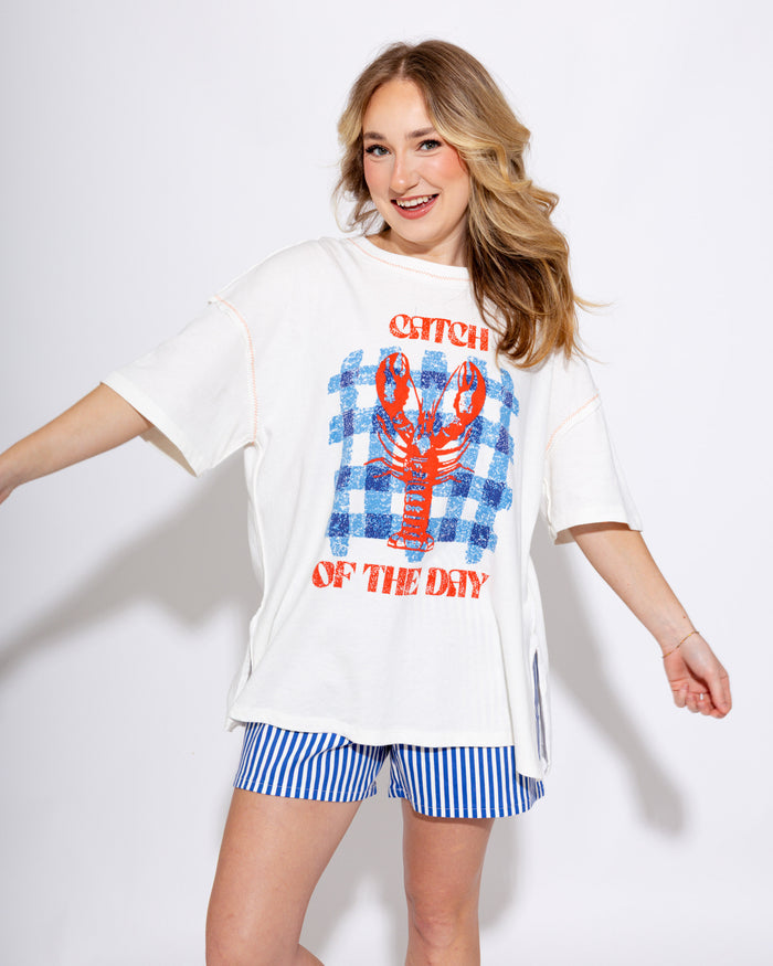 Soft Washed Lobster Tee