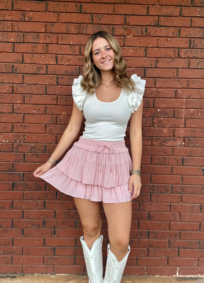 Soild Color Skirt