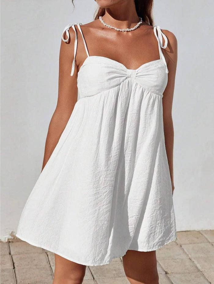 Solid Color Mini Cami Dress