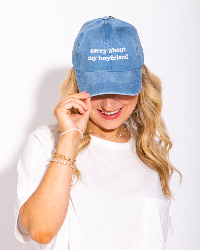 Sorry About My Boyfriend Ball Cap